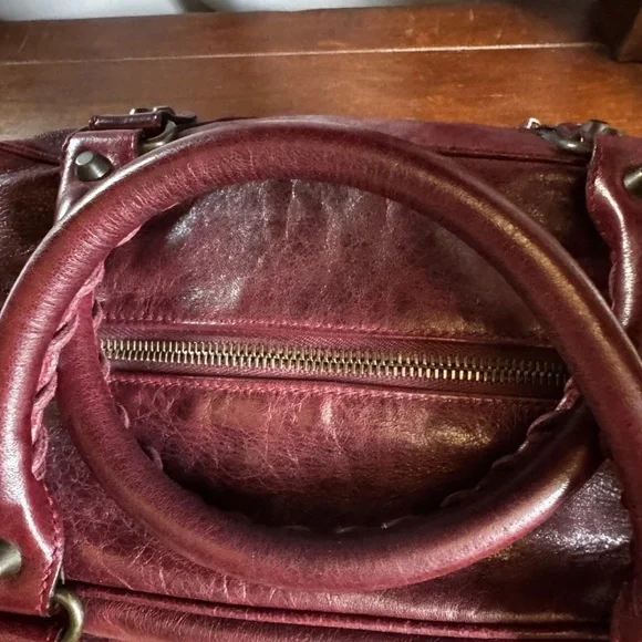 Balenciaga Burgundy Box Bag - Picture 9 of 15